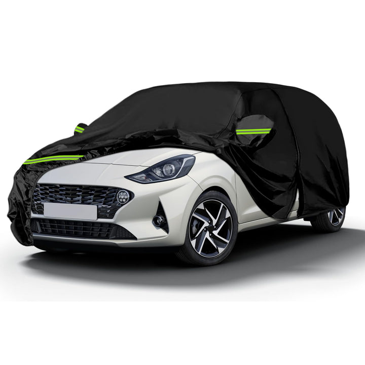 Autoabdeckung Wasserdicht Ersatz für Hyundai I10 PA/IA/AC3 2007-2024, Vollgarage Autoplane Outdoor,