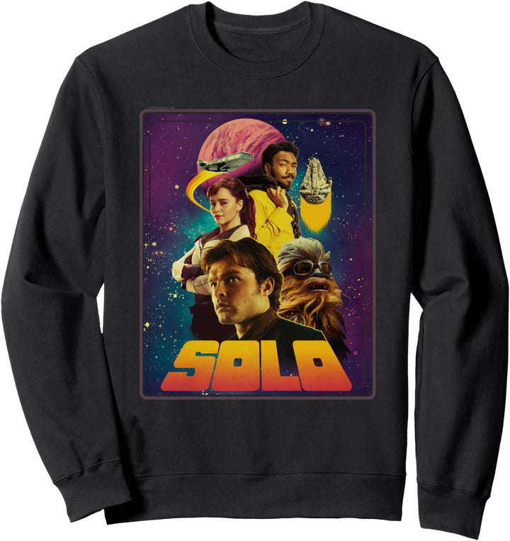 Star Wars Han Solo Movie Four Heroes Poster Sweatshirt
