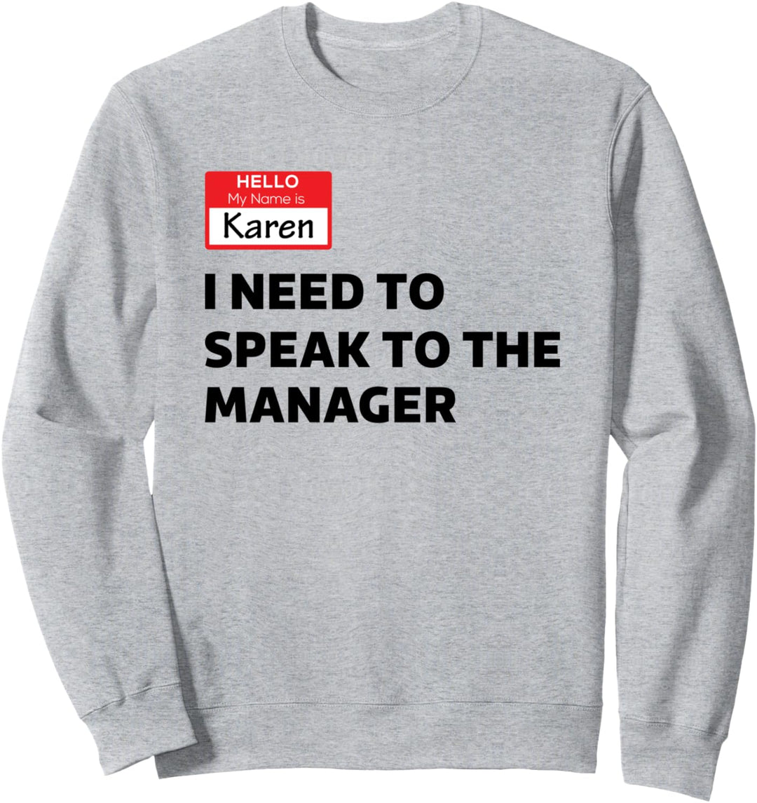 Lustiges Halloween Karen Kostüm Sweatshirt