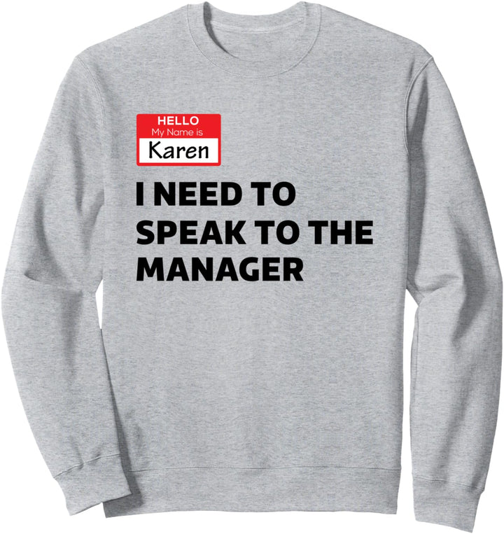 Lustiges Halloween Karen Kostüm Sweatshirt