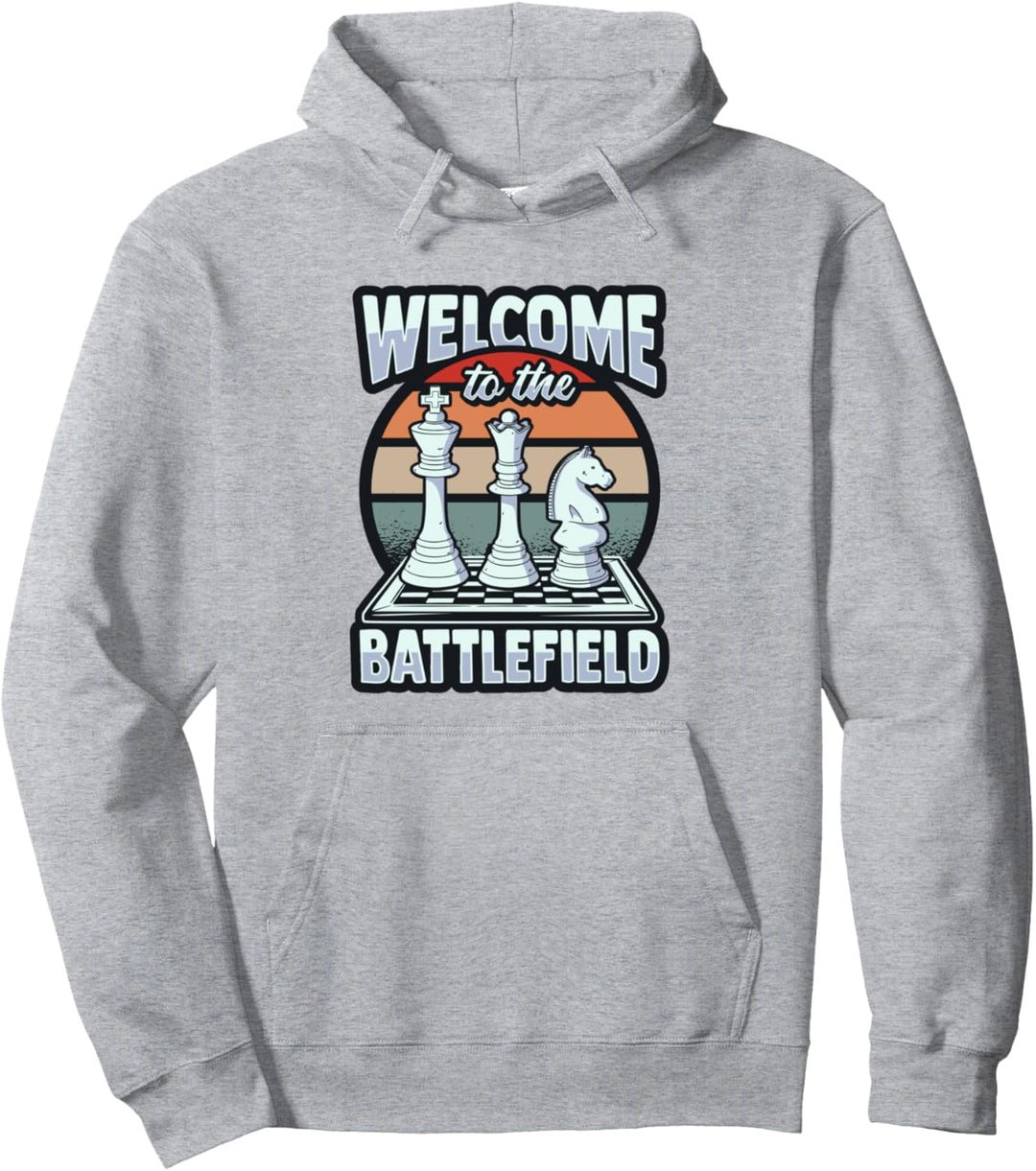 Schachbrett-Design für einen Schachspieler Pullover Hoodie