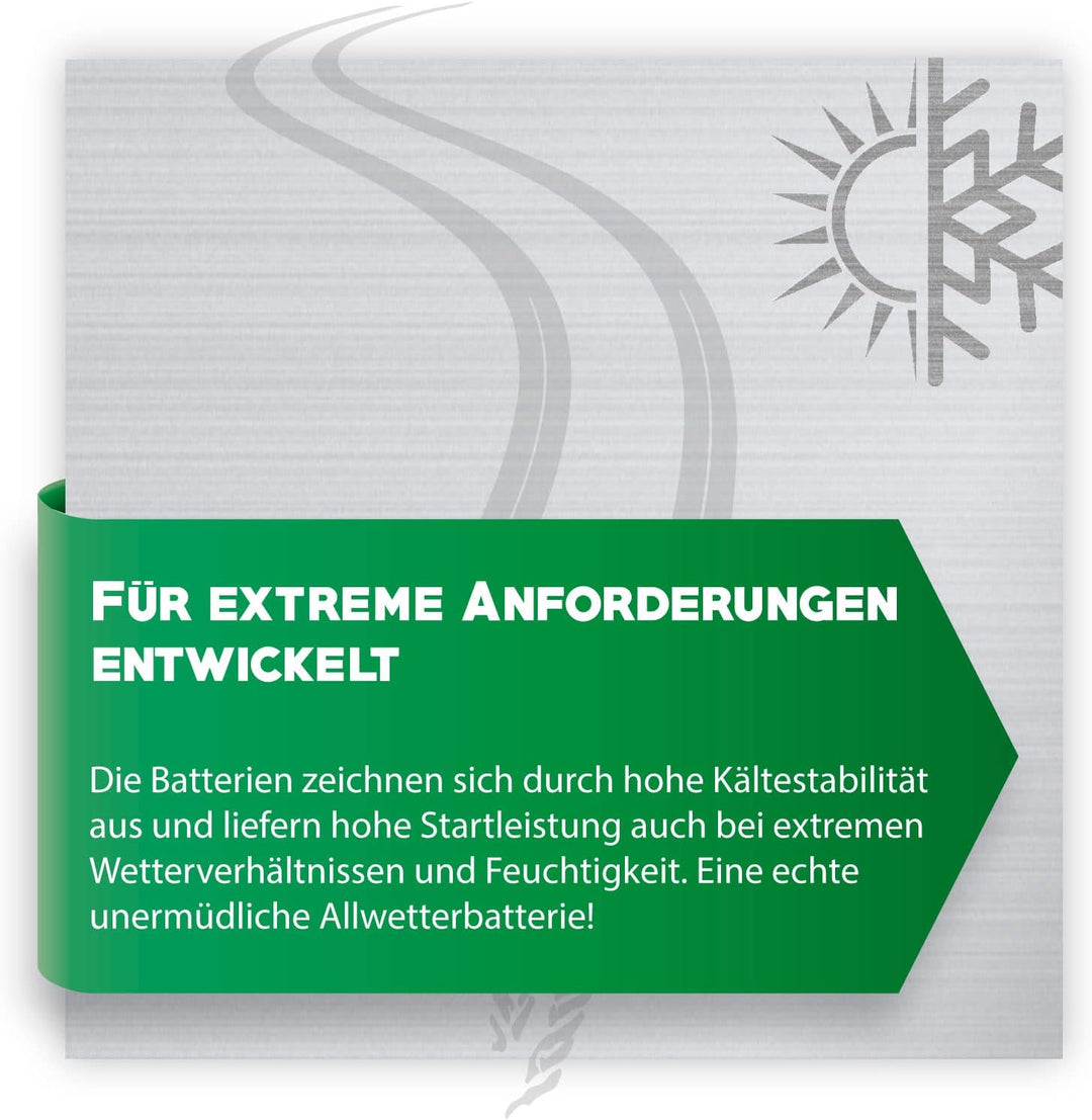 Aufsitzmäher Batterie 12V 30Ah 310A/EN 53030 Rasentraktor Batterie Plus Pol Rechts 30AH PLUSPOL RECH