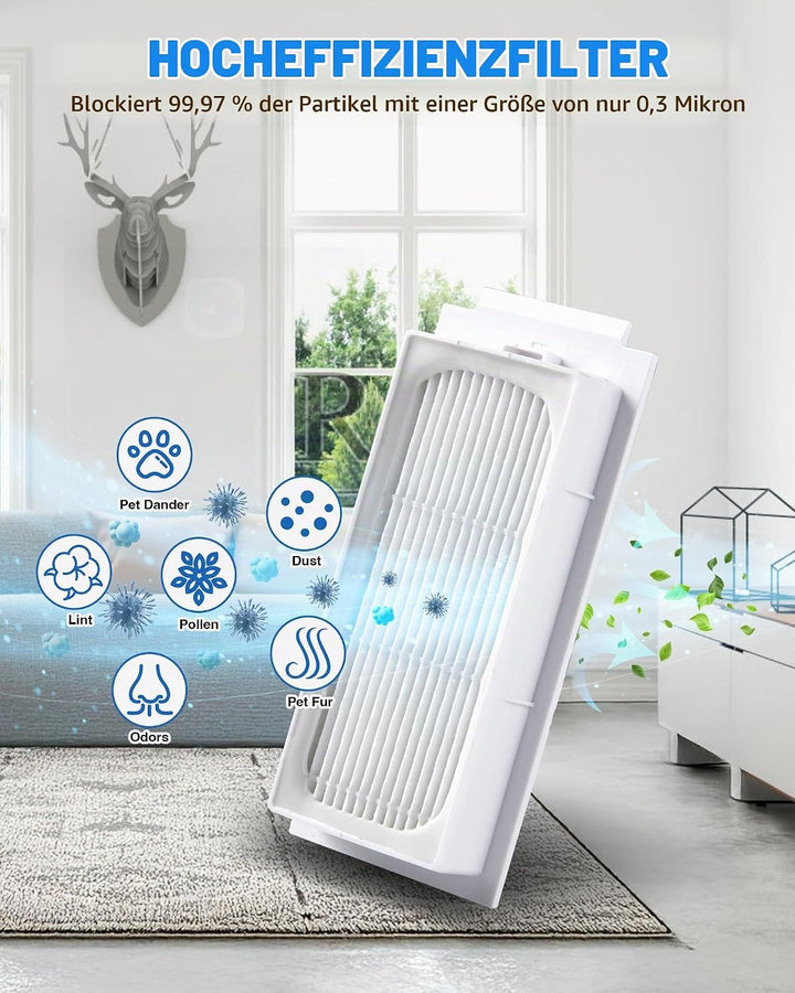 19 Stück Ersatzteile für ECOVACS T30 Omni/ T30 PRO Omni/ T30S/ T30S PRO Staubsauger, Zubehörset für