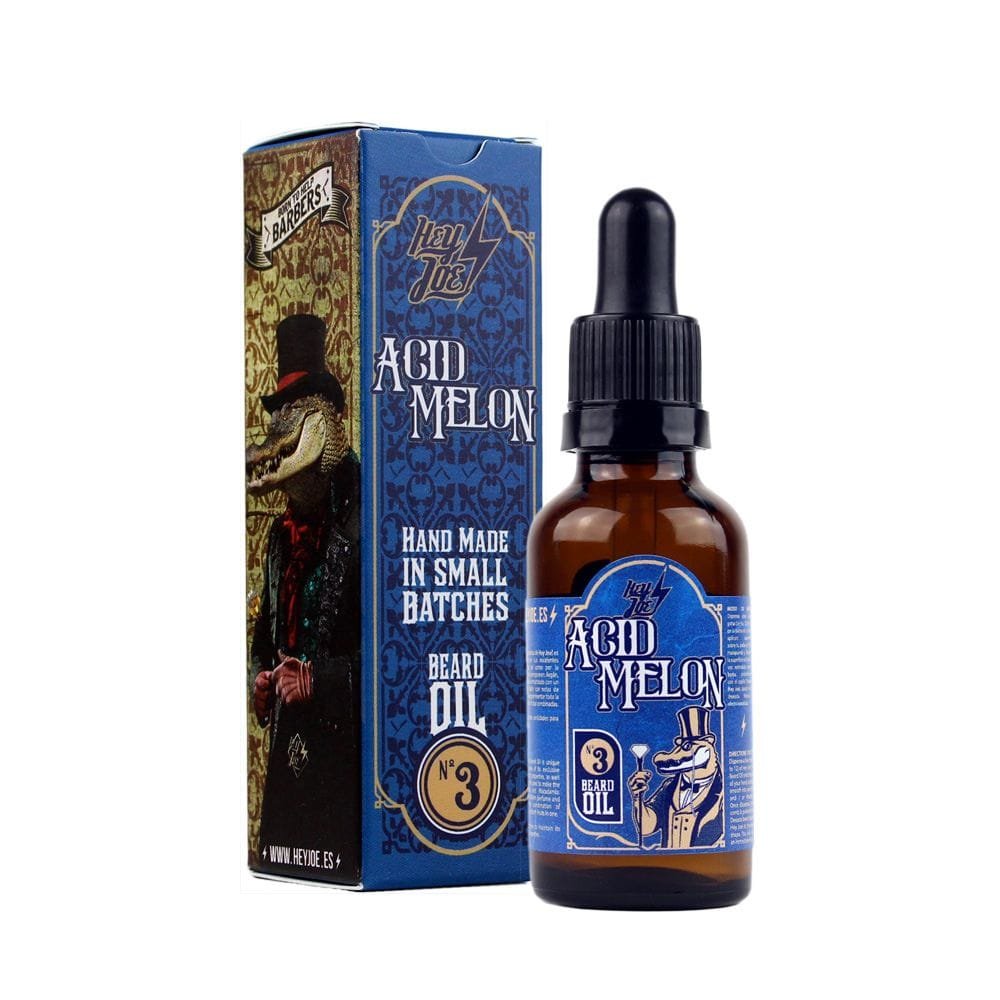 HEY JOE! Bearded Survival Kit Deluxe Nº 3 Acid Melon | Bartpflege Set für Männer Hochwertig [ Bartöl