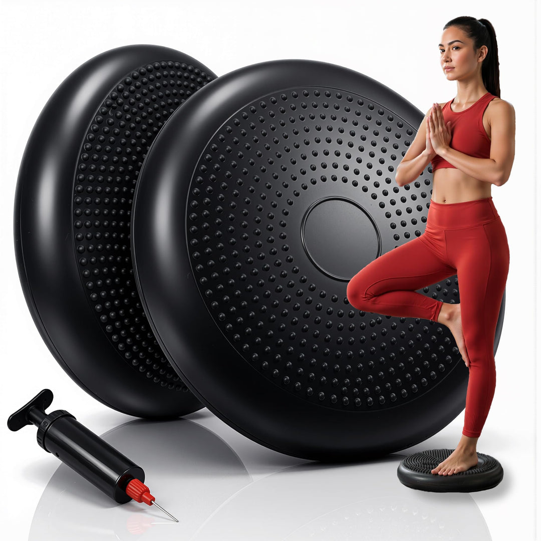 Balance Kissen Orthopädisches Sitzkissen Ø 32 cm Gleichgewichtstrainer mit Noppen Balancekissen aufb