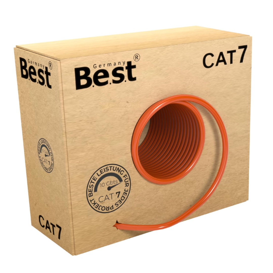 Germany B.e.s.t CAT 7 Kabel 100m Simplex Lan Kabel Kupfer 1000Mhz S/FTP Cat Netzwerkkabel Cat 7 Verl