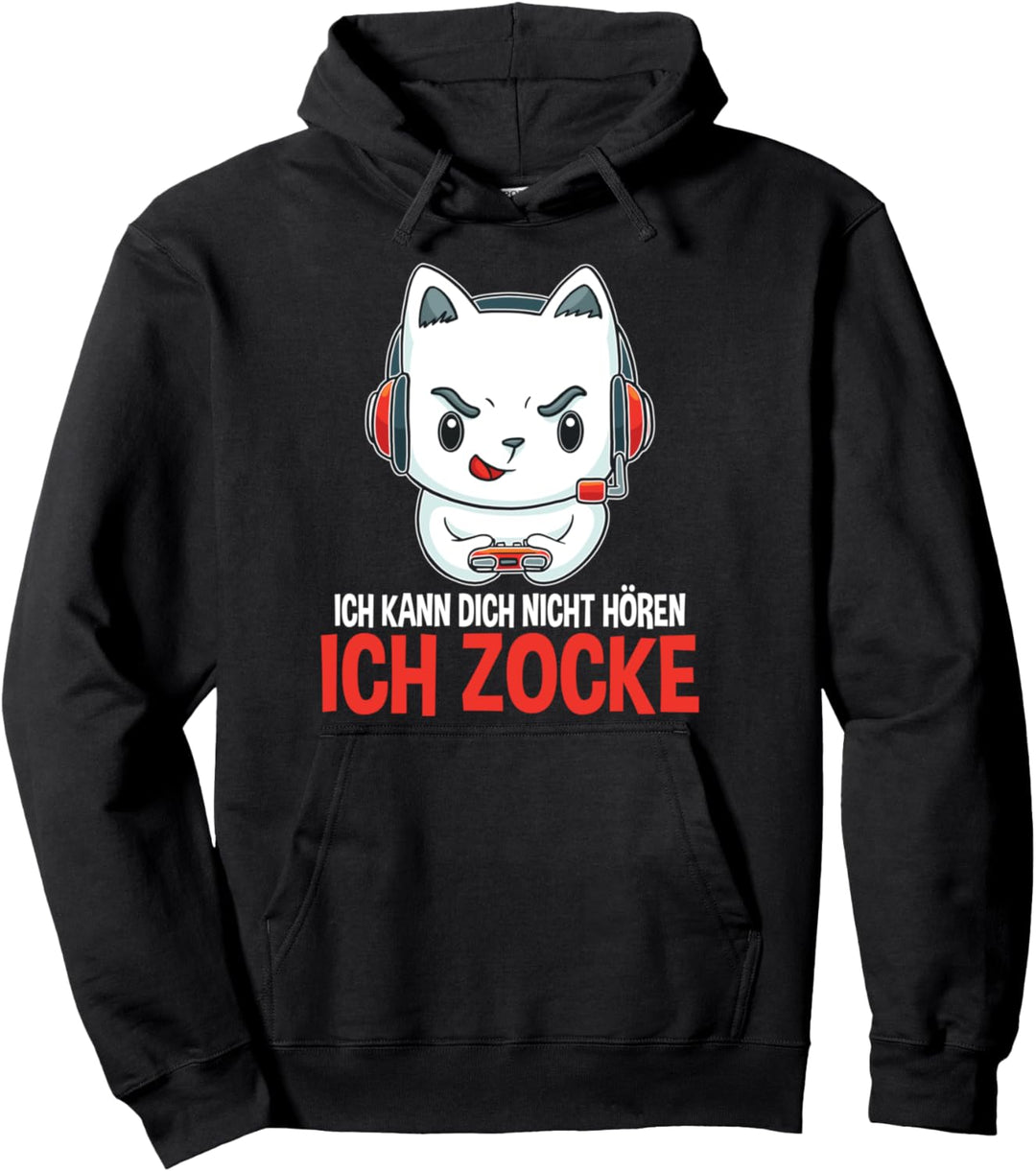 Gamer Geschenk Ich Hör' Dich Nicht Ich Zocke Männer Jungen Pullover Hoodie
