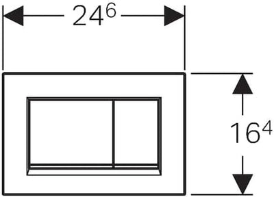 Geberit Revisionsplatte, ‎115.883.KJ.1, Weiss - Sigma 30, 1 Weiss - Sigma 30 Sigma 30 weiss, Weiss -