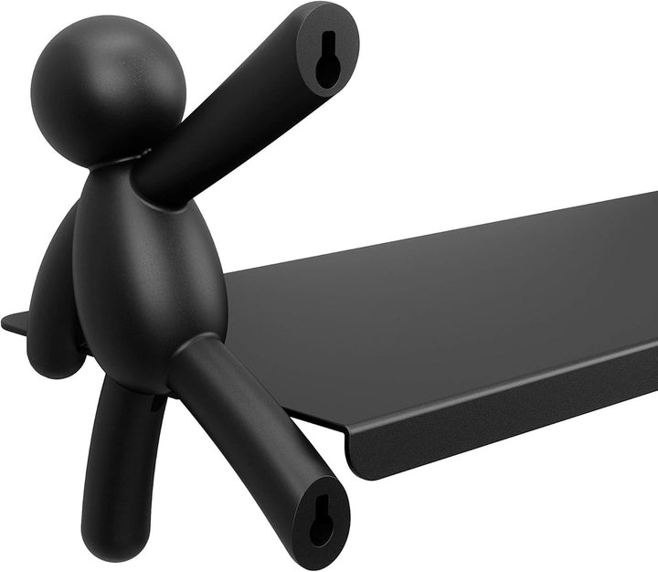 Umbra Buddy schwebendes Wandregal Shelves & Magazine Racks, Steel, Black, Einheitsgrösse, Zeitgenöss