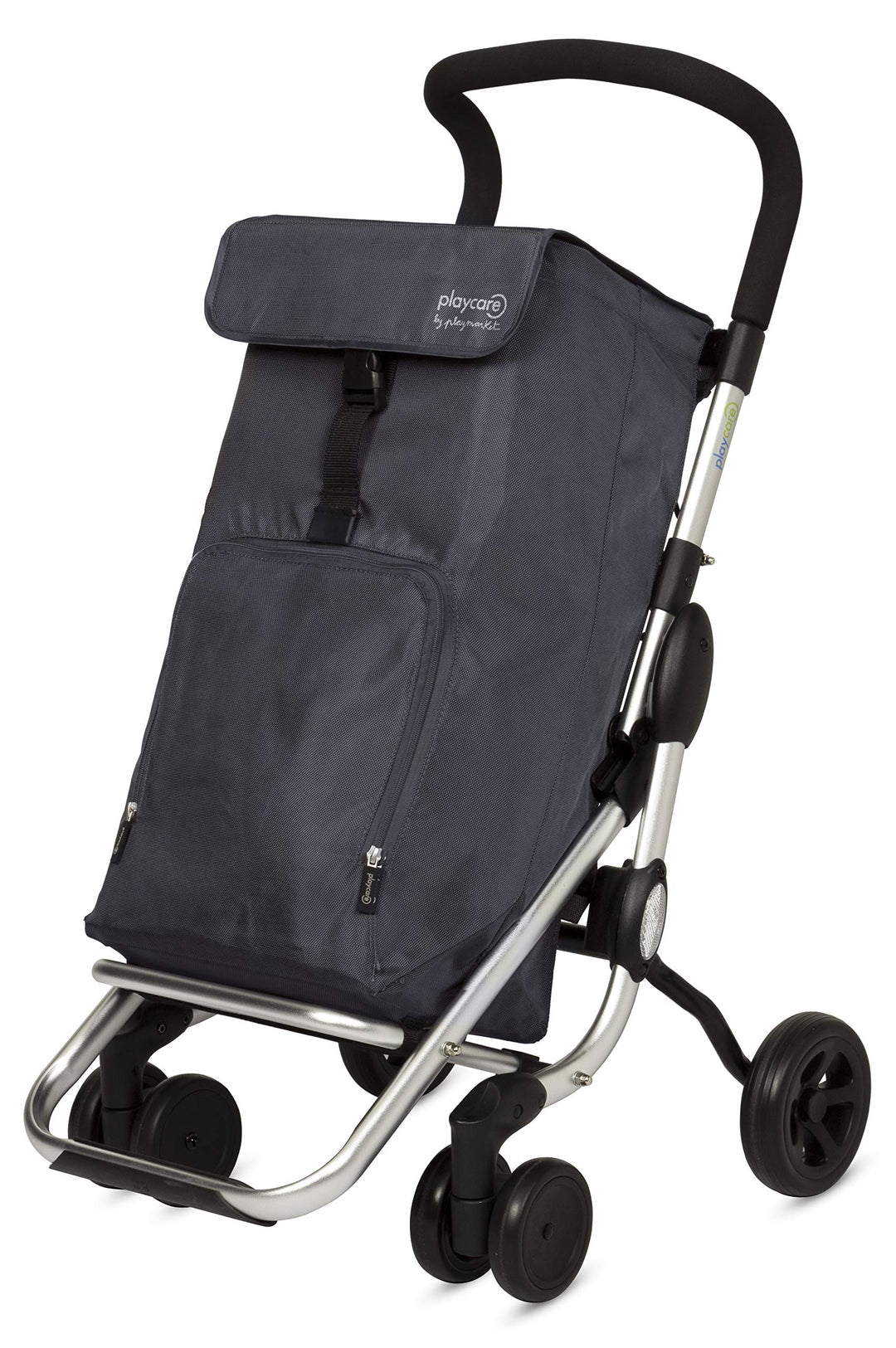 Playmarket Playcare Einkaufstrolley, faltbar, mit Lenkrollen, Grau Marengo Grau, Marengo Grau