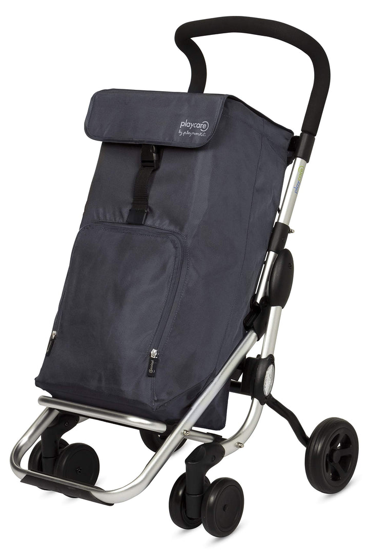 Playmarket Playcare Einkaufstrolley, faltbar, mit Lenkrollen, Grau Marengo Grau, Marengo Grau