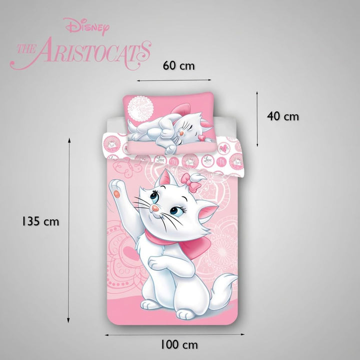 Marie Aristocats Bettwäsche-Set 100x135 + 40x60cm Baby