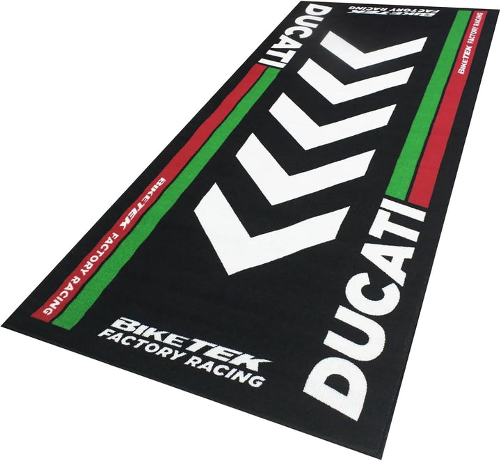 Bike It Teppich Biketek Ducati Serie 4 Garagenmatte Motorradteppich, Ducati