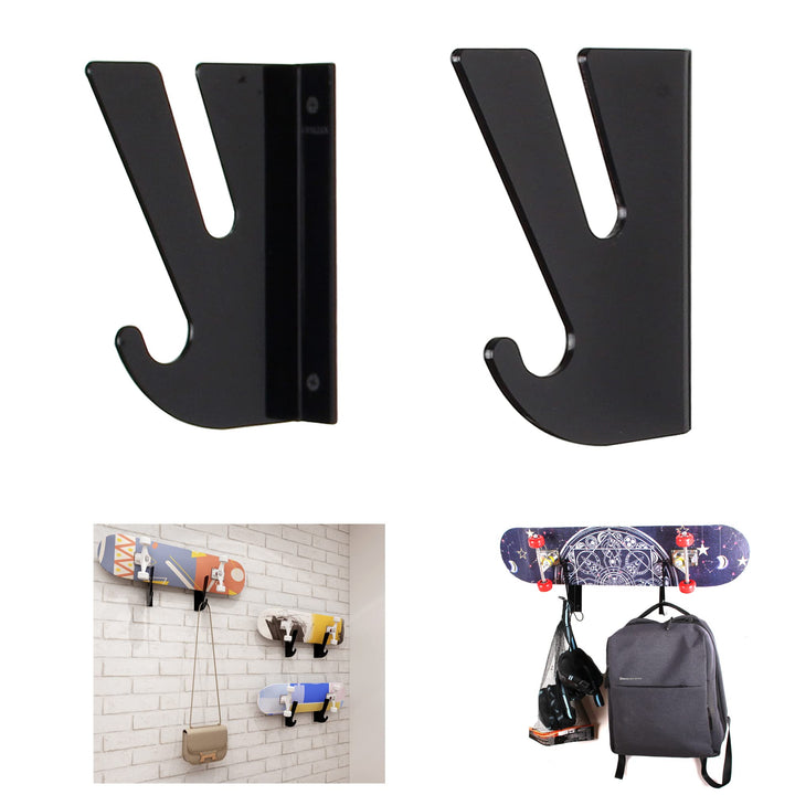 Skateboard Wandhalterung Display Rack, Skateboard Wandregal Display Rack mit Aufbewahrungshaken, Wan