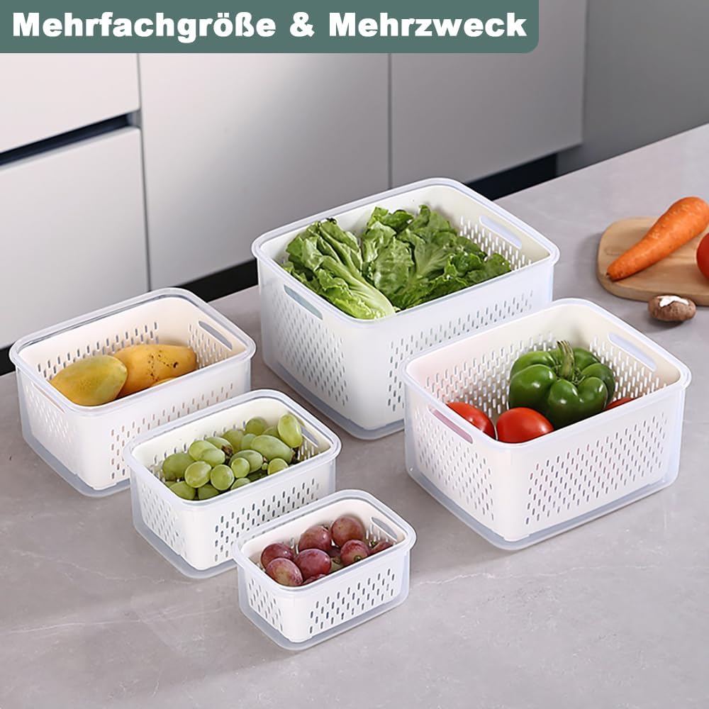 Kongming Kühlschrank organizer,Frischhaltedosen mit deckel,Frischhaltedosen,Kühlschrank organizer se