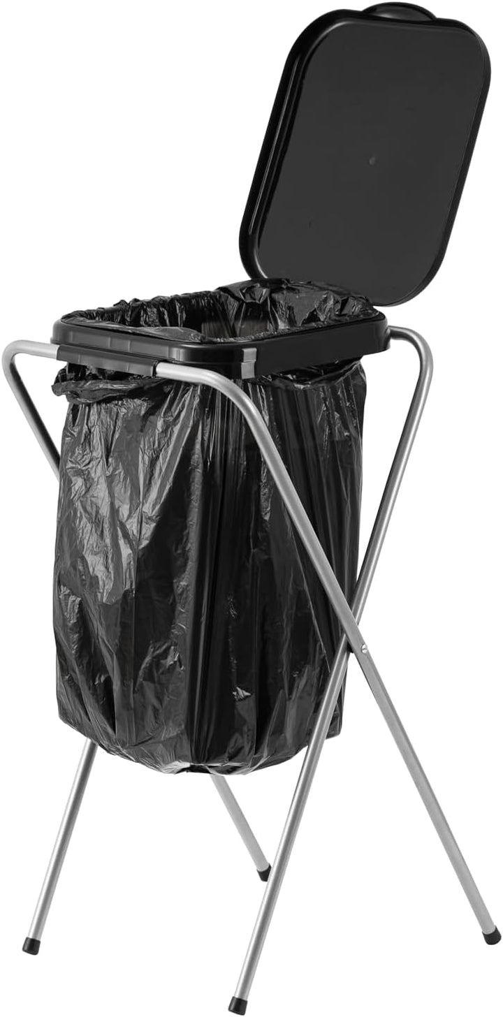 ECHTWERK Müllsackständer mit Deckel – Robuster Müllbeutelhalter für 70–100 Liter Säcke, mit Halterin