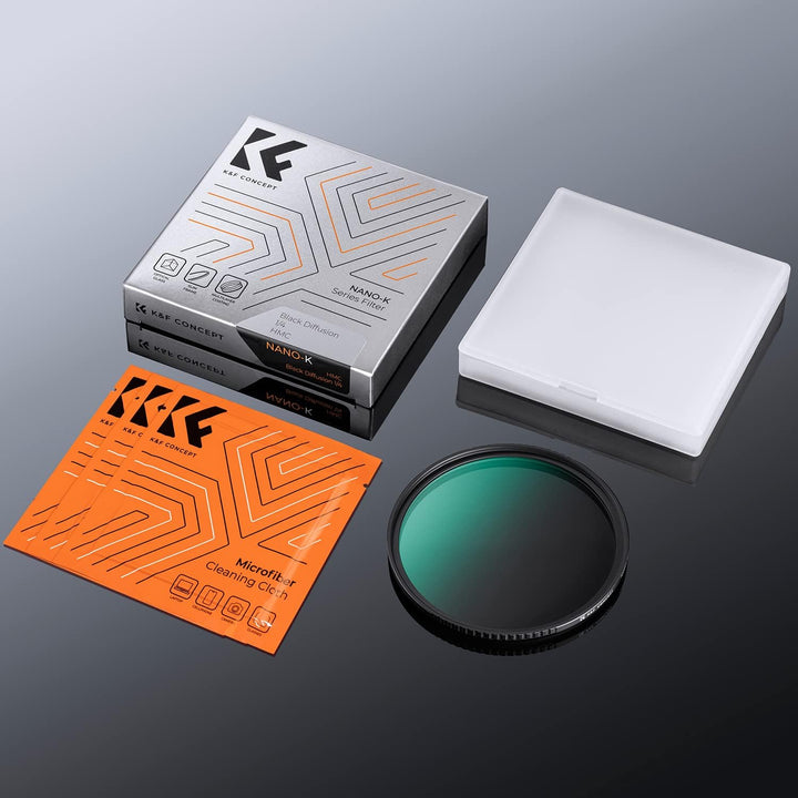 K&F CONCEPT Filter 82mm Black Promist 1/4 aus Optisches Glas mit Multi-Nano-Beschichtung für Videoau