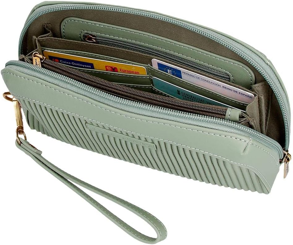 Pepe Jeans Aurora Green Handtasche 20x11x4 cm Kunstleder Grün Handtasche, Grün Handtasche