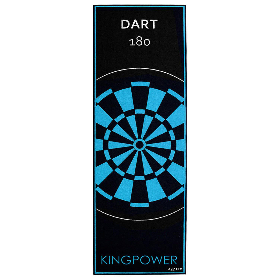 Kingpower Dartteppich mit Abwurflinie, Dart Zubehör mit Motiv, Dartmatte mit Oche, pflegeleichter Te