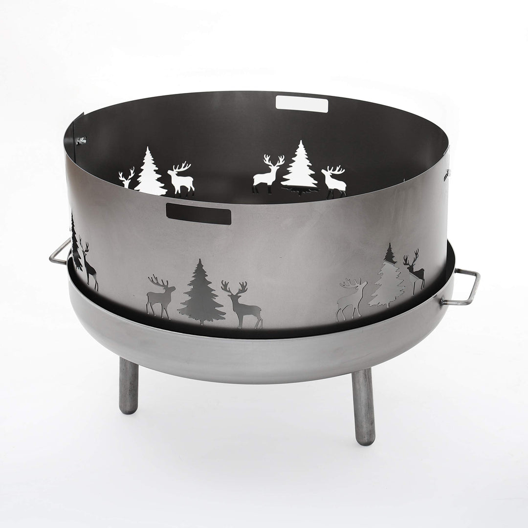 Czaja Stanzteile Funkenschutz mit Wildmotiv passend für alle Feuerschalen Ø 60 cm und Ø 55 cm