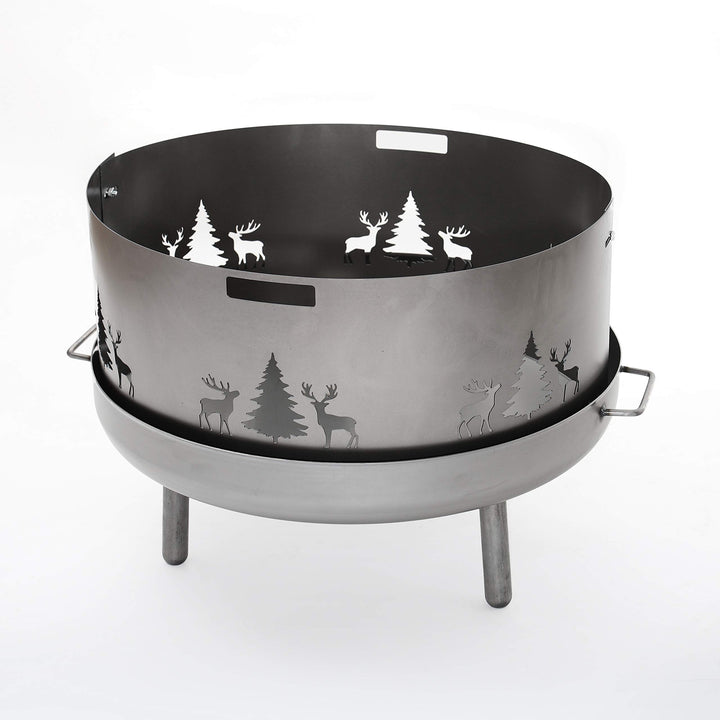 Czaja Stanzteile Funkenschutz mit Wildmotiv passend für alle Feuerschalen Ø 60 cm und Ø 55 cm