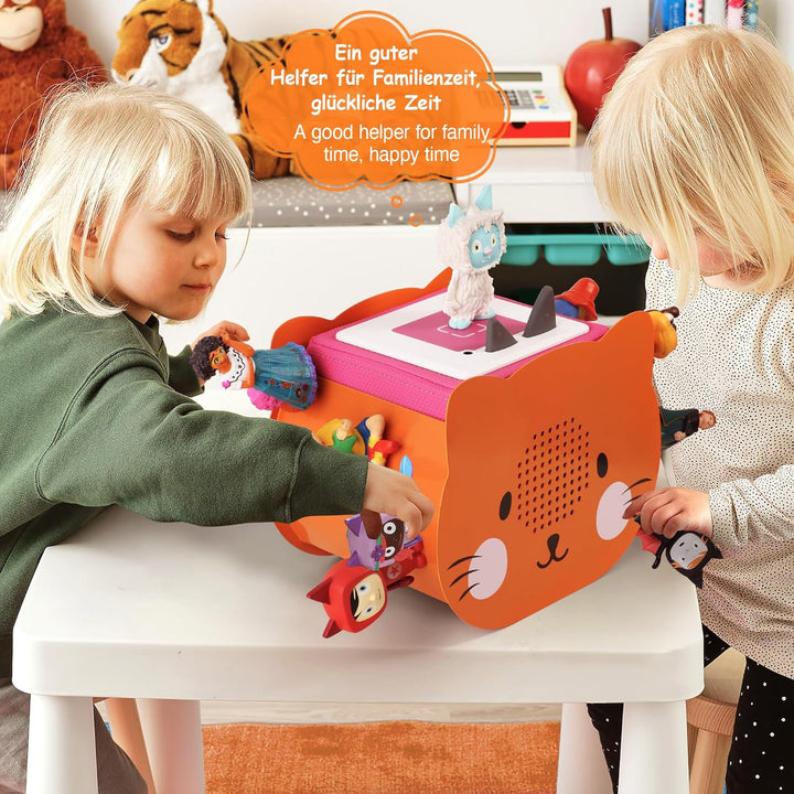 Katzenform Tonie Regal vollständig magnetisches Toniebox Regal für mehr als 25-35 Figuren + Box Toni