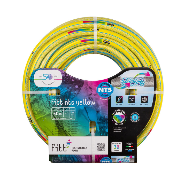 Fitt Yellow Wasserschlauch NTS New, Gelb, 12,5 mm x 50 m mm 12,5 x 50 mt Gelb, mm 12,5 x 50 mt Gelb