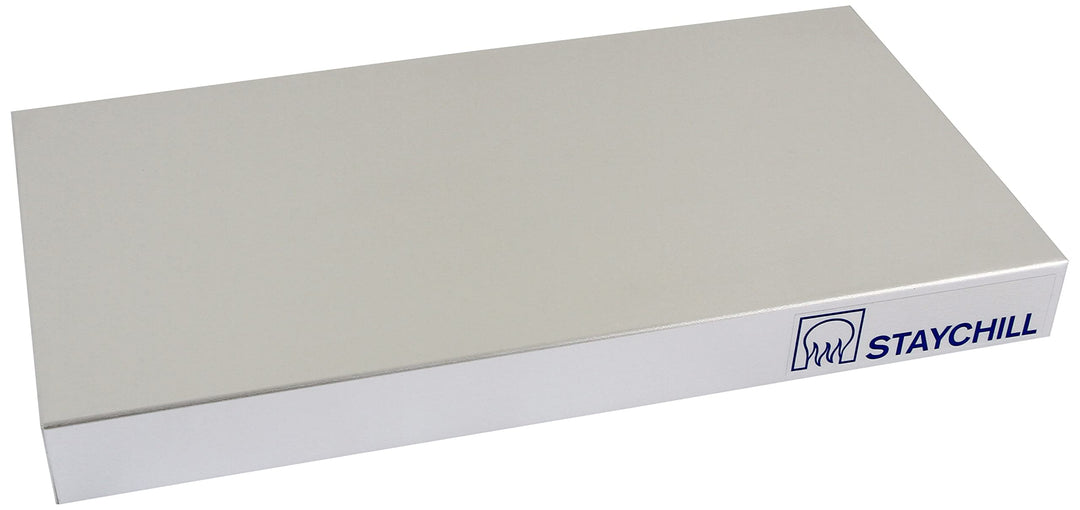 Saro Stay Cool 1/3 GN Kühl-Servierplatte, Metall, Silber, 32.5 x 17.6 x 3.6 cm
