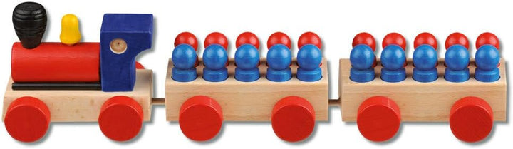 Wiemann Lehrmittel – Rechenzug aus Holz und Rechenzug-Stempel, Rechnen Lernen (Rechenzug 100er), Rec