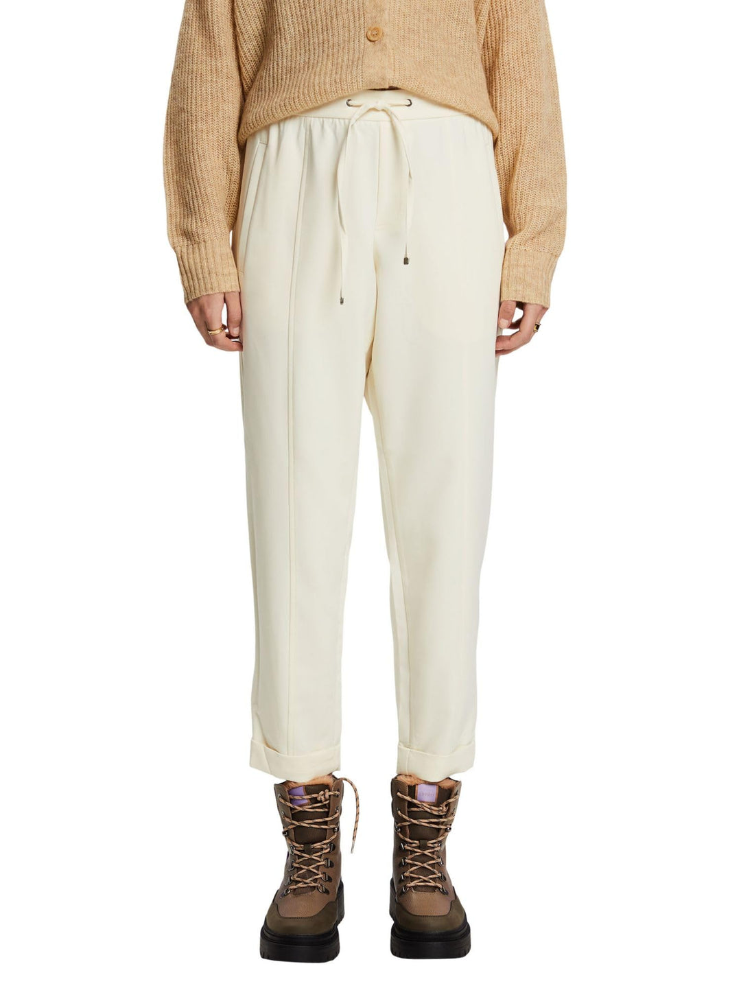 ESPRIT Damen Hose 36 055/Ice, 36 055/Ice