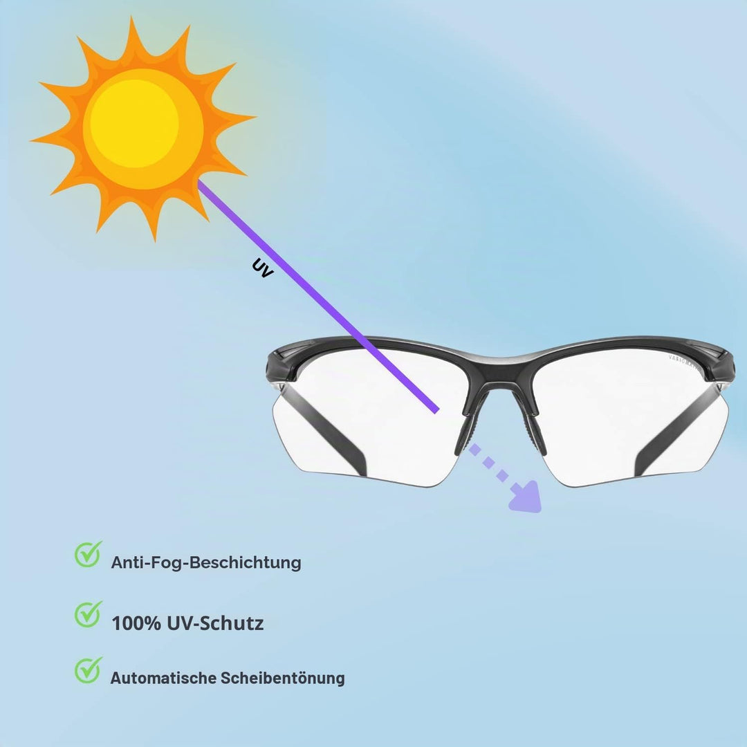Uvex Unisex Sportstyle 802 S Vario Sportbrille