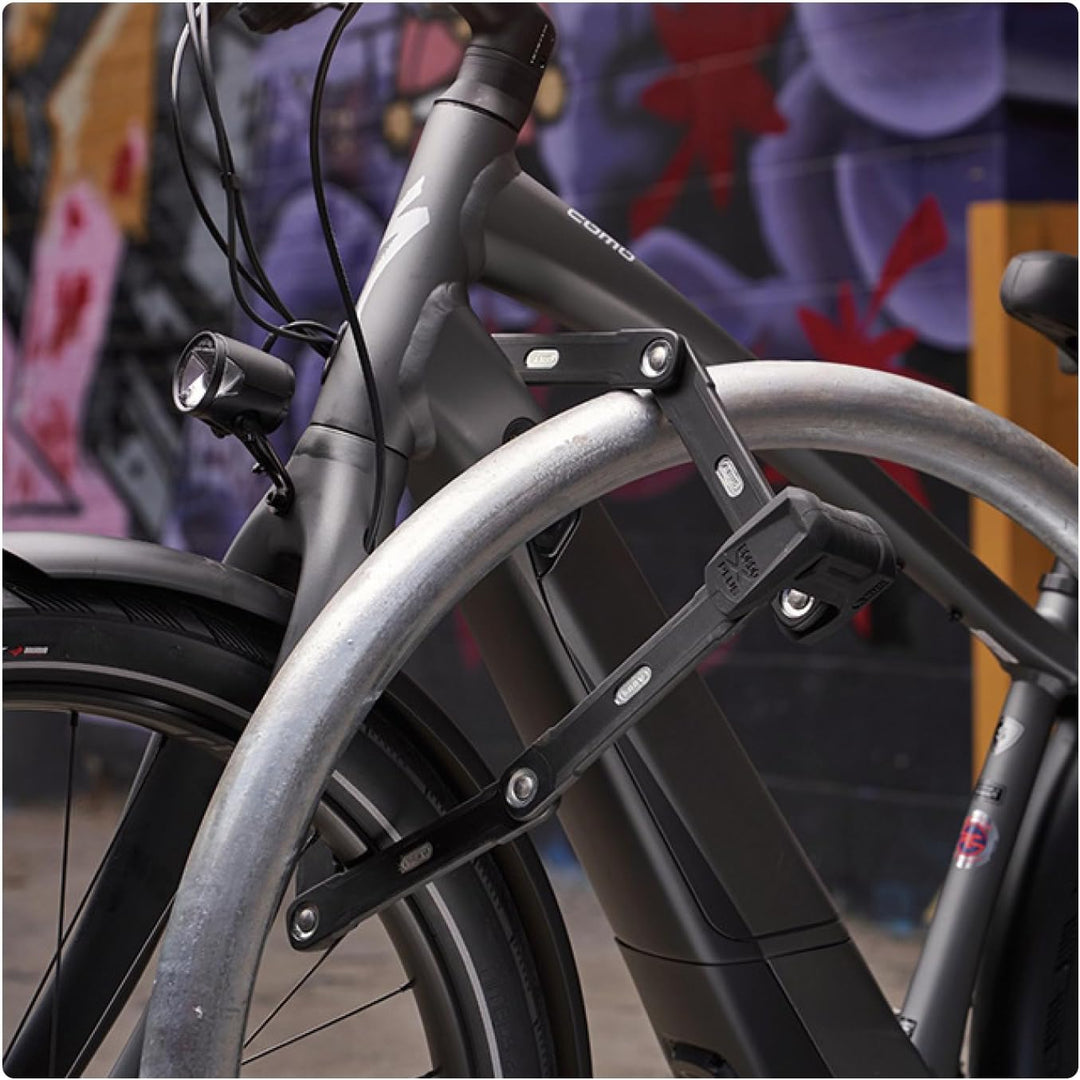 ABUS Faltschloss Bordo Granit XPlus 6500 SH mit Halterung - Fahrradschloss aus gehärtetem Stahl - AB