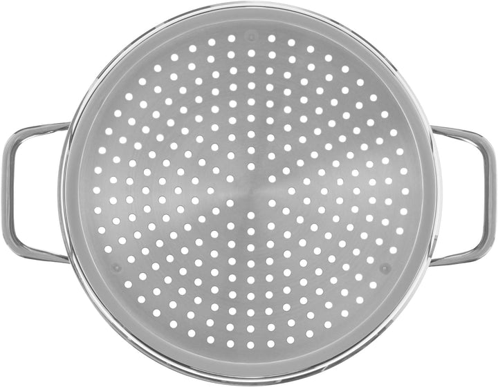 WMF Compact Cuisine Gemüse-/ Kartoffeldämpfer 24 cm, Dampfgarer Einsatz für Topf, Cromargan Edelstah
