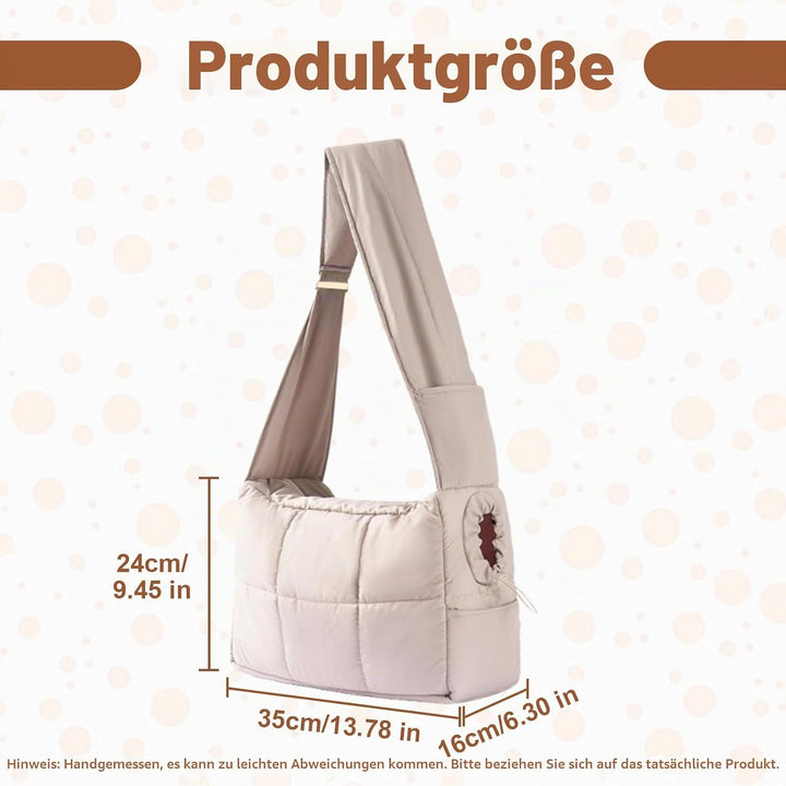 Hundetasche, mini Haustiertasche,Atmungsaktiver Haustier-Tragebeutel mit Sicherheitsverschluss,für d