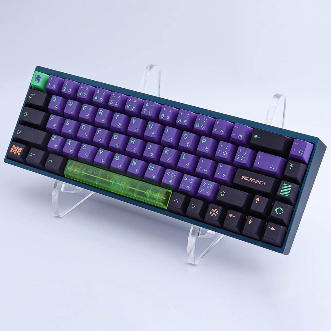 PBT Keycaps 135 Keys Japanese Mecha Keycap Set Cherry Profile Dye Sublimation Keycaps with 7U Clear