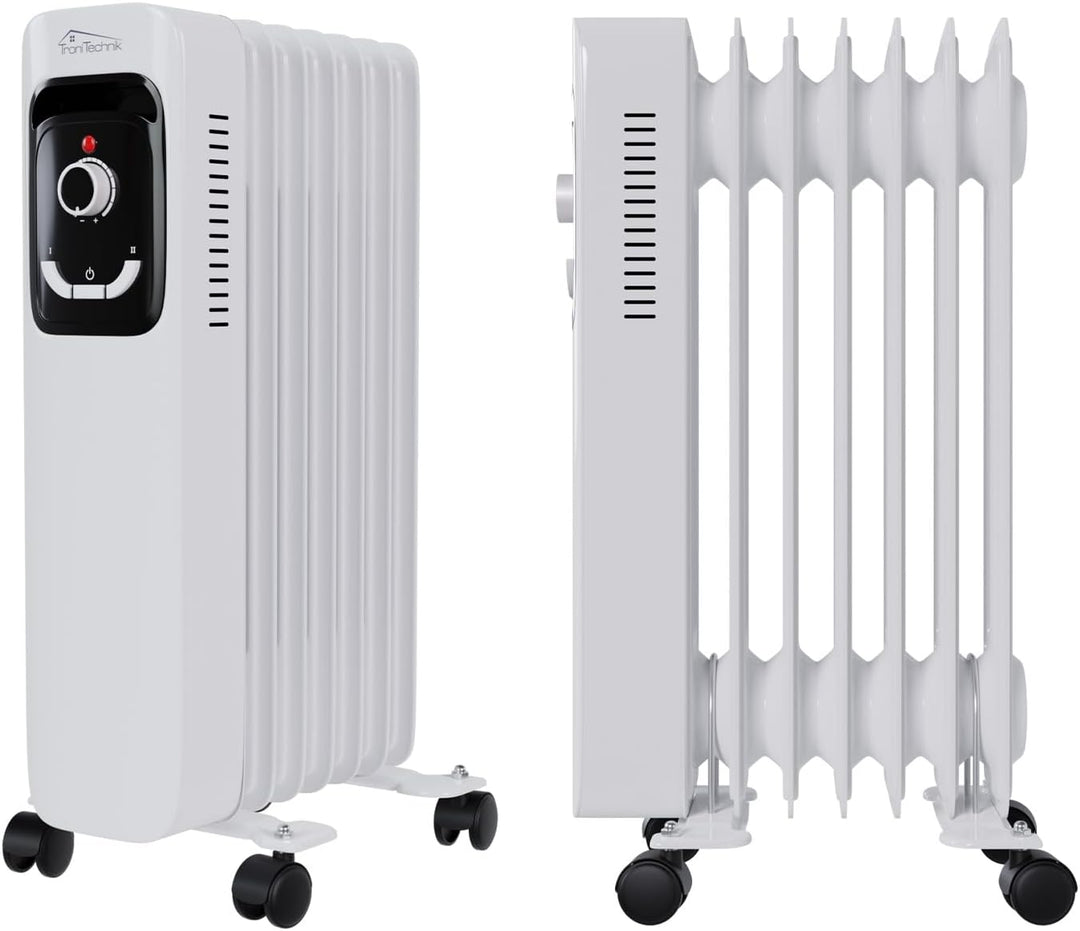Tronitechnik® Ölradiator TT-OR 207 Elektroheizung Öl-Heizung Radiator 3 Heizstufen 7 Rippen Elektris