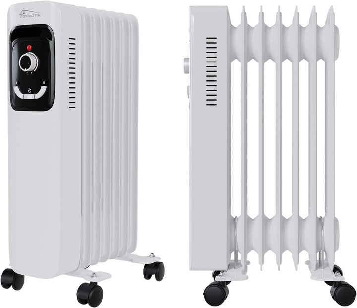 Tronitechnik® Ölradiator TT-OR 207 Elektroheizung Öl-Heizung Radiator 3 Heizstufen 7 Rippen Elektris