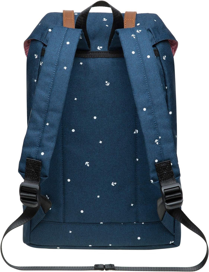 KAUKKO Rucksack Klein Damen Herren Schön und Praktisch Mini Daypack mit Laptopfach für 10" Notebook
