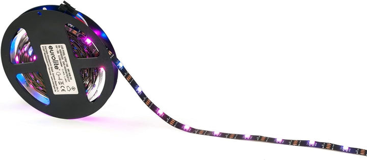EUROLITE LED Pixel Strip 150 5m RGB 5V | Digitaler LED-Pixelstreifen mit RGB-LEDs für den Innenberei