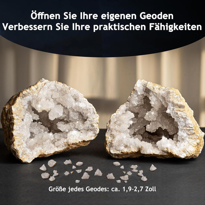 Japace Ausgrabungsset für Kinder, STEM Wissenschaft Spielzeug Edelsteine Ausgraben, Geoden Zum Aufbr