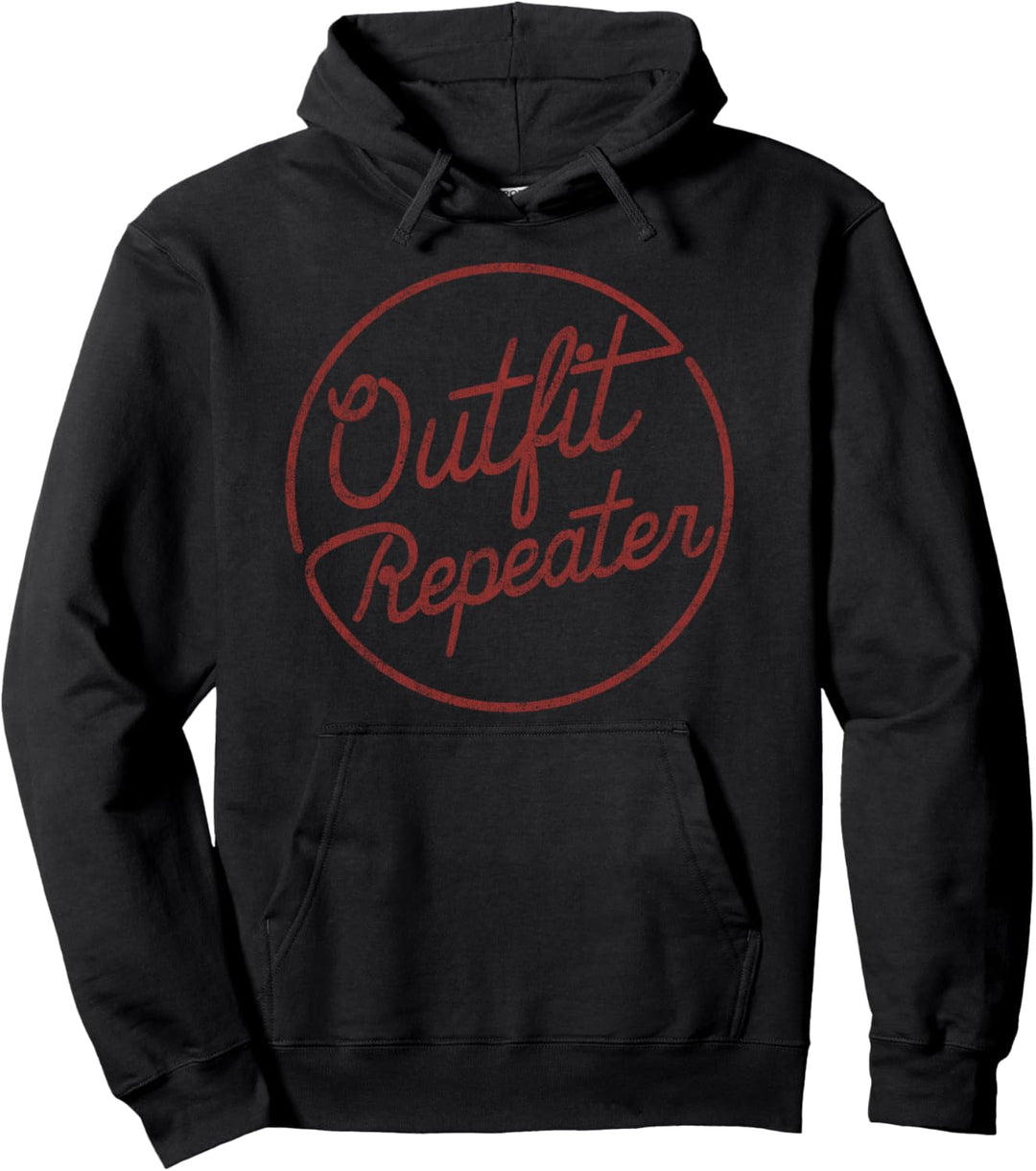 Trendy Red Circle Outfit Repeater Pullover Hoodie