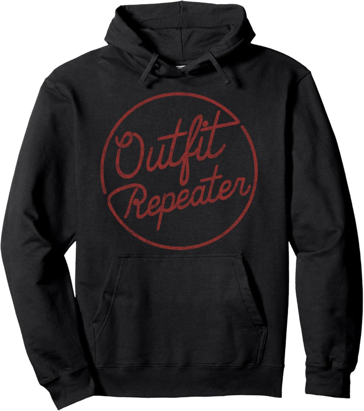 Trendy Red Circle Outfit Repeater Pullover Hoodie
