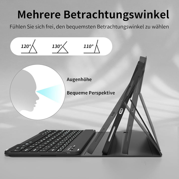 Tastatur Hülle für iPad Air 11 Zoll M4/M3/M2 (2026/2025/2024), iPad Air 5./4. Generation 2022/2020 1