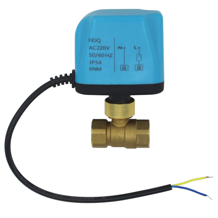 2 Drähte - 2 wege kugelhahn elektrisch 220v stromlos offen Umschaltventil absperrhahn elektrisch - m