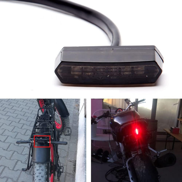 DREAMIZER 12V 6 LED Motorrad Rücklicht Universal Motorrad Heckleuchten Rückleuchte Bremsstopp Lampe