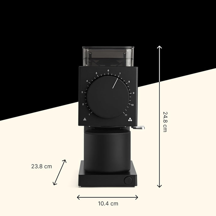 Fellow Ode Gen 2 - Automatische Kaffeemühle, Schwarz, 31 Mahlstufen, Bohnen der 2. Generation, antis
