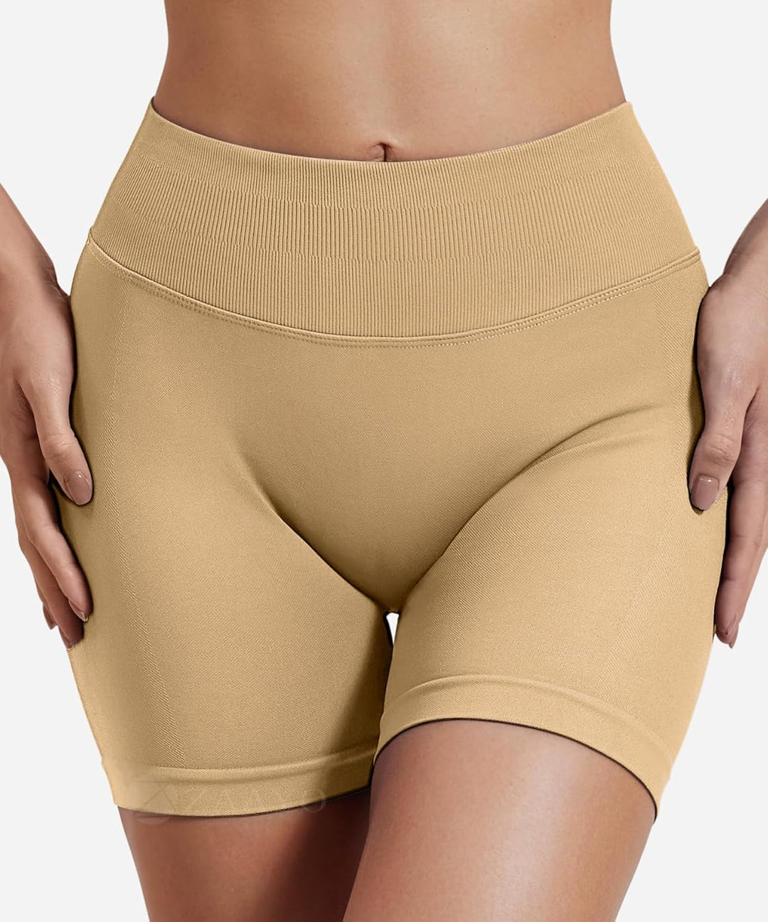 ZAAYO Damen Sport Shorts Hidden Scrunch Workout Auswirkungen Short 4.5 "Scrunch Butt Lifting Gym Sho