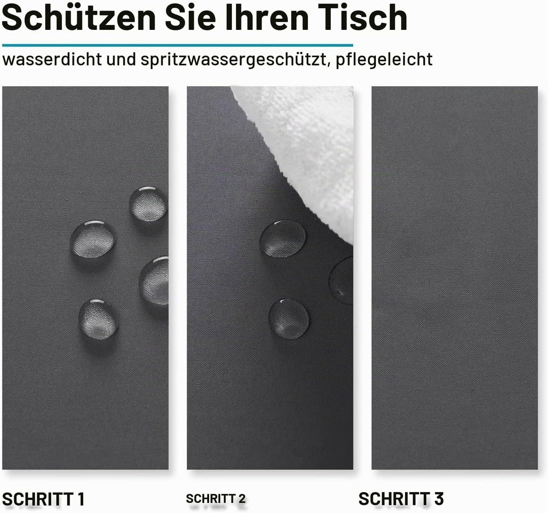 Hiasan Glatt Tischdecke Fleckenabweisend Tischtuch mit Lotuseffekt Leicht Wasserabweisend Tischwäsch