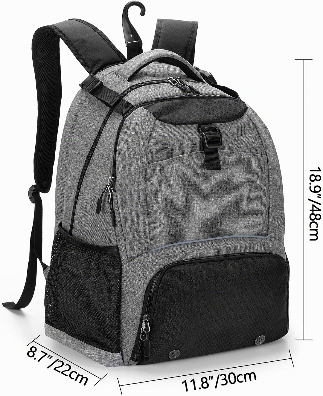 DSLEAF Tennisrucksack für 2 Schläger, Tennistasche mit separatem belüftetem Schuhraum für Tennis-/Pi