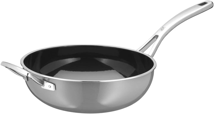 WMF Fusiontec Mineral Wokpfanne Induktion 28 cm, Wok, High-Tech Keramik, backofenfest, kratzfest, gr